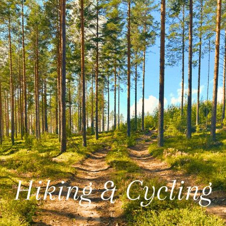 Hiking and Cycling in Finland - Activities in Puumala, what to do in Puumala, Lake Saimaa activities Saimaa cycling