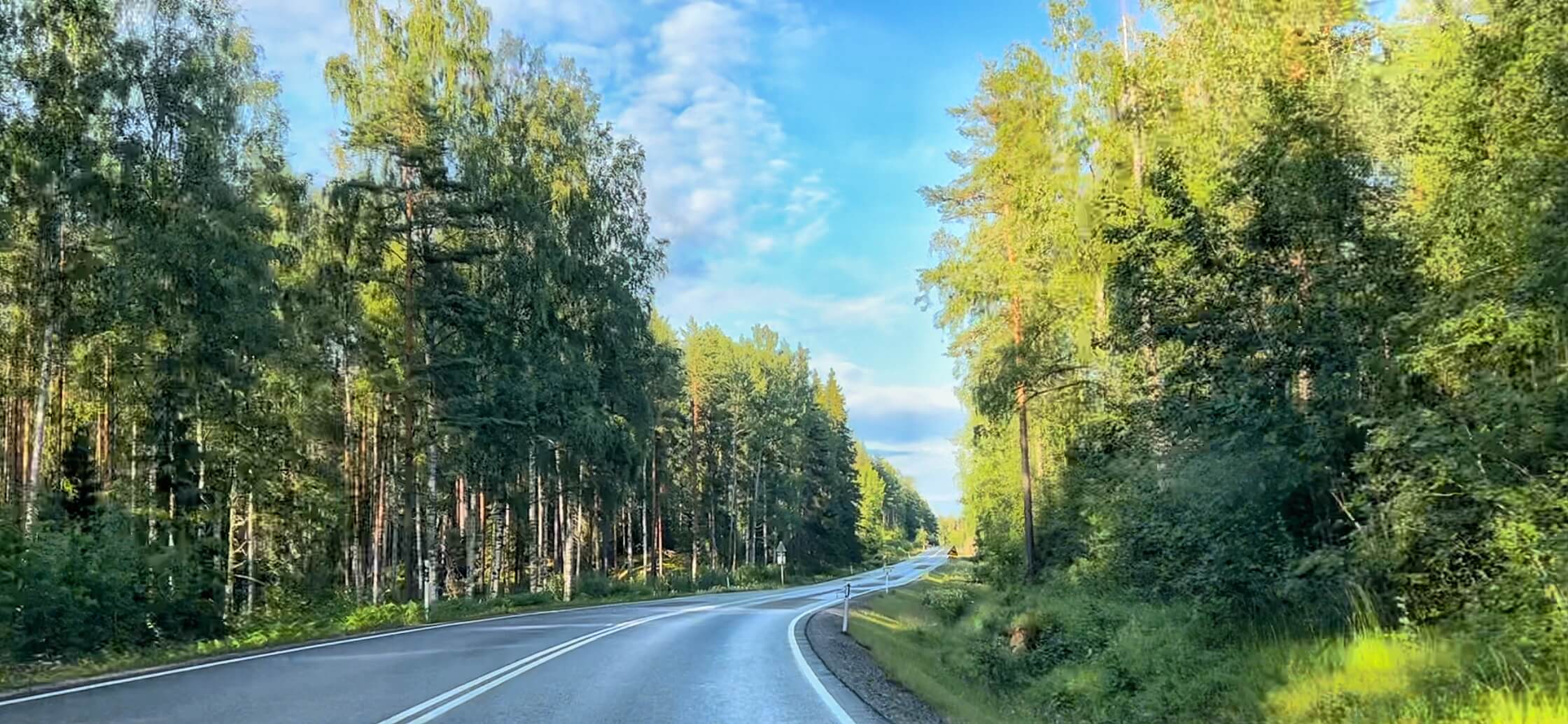 Beautiful motorcycle roads Finland